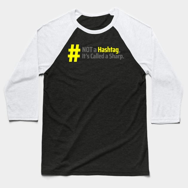 piano Baseball T-Shirt by Mandala Project